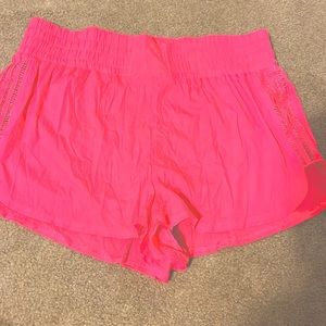 Hot pink free people shorts